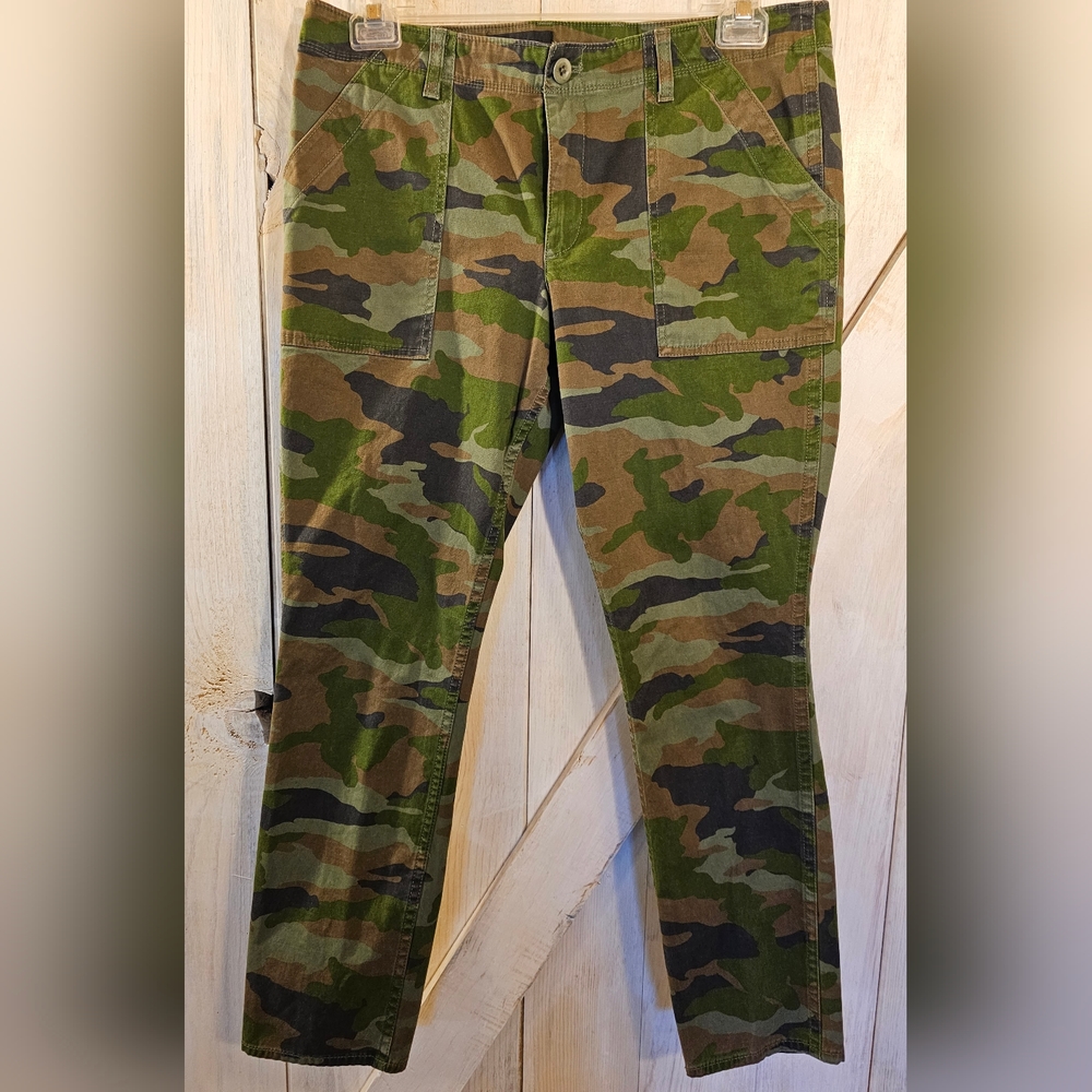 J. Crew Camo Cargo Pants, Size 12